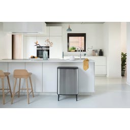 Brabantia Bo Touch Bin Hi 2 x 30 L - Matt Steel Fingerprint Proof