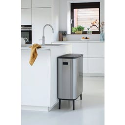 Brabantia Bo Touch Bin Hi 2 x 30 L - Matt Steel Fingerprint Proof
