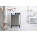 Brabantia Bo Touch Bin Hi 2 x 30 L - Matt Steel Fingerprint Proof