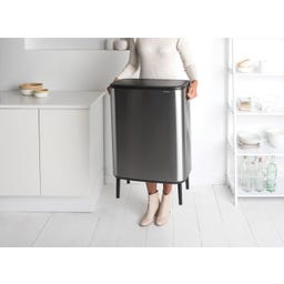 Brabantia Bo Touch Bin Hi 2 x 30 L - Matt Steel Fingerprint Proof