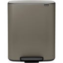 Bo Treteimer mit Kunststoffeinsatz, 60 Liter - Platinum