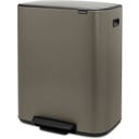 Bo Treteimer mit Kunststoffeinsatz, 60 Liter - Platinum