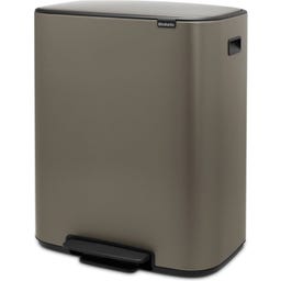 Bo Treteimer mit Kunststoffeinsatz, 60 Liter - Platinum