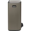 Bo Treteimer mit Kunststoffeinsatz, 60 Liter - Platinum