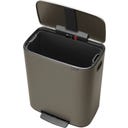 Bo Treteimer mit Kunststoffeinsatz, 60 Liter - Platinum