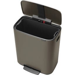 Bo Treteimer mit Kunststoffeinsatz, 60 Liter - Platinum