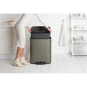 Bo Treteimer mit Kunststoffeinsatz, 60 Liter - Platinum