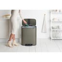 Bo Treteimer mit Kunststoffeinsatz, 60 Liter - Platinum