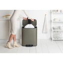Bo Treteimer mit Kunststoffeinsatz, 60 Liter - Platinum