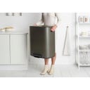 Bo Treteimer mit Kunststoffeinsatz, 60 Liter - Platinum