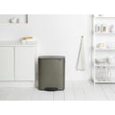 Bo Treteimer mit Kunststoffeinsatz, 60 Liter - Platinum
