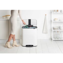 Brabantia Bo Treteimer, 2 x 30L - White