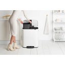 Brabantia Bo Treteimer, 2 x 30L - White