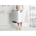 Brabantia Bo Treteimer, 2 x 30L - White
