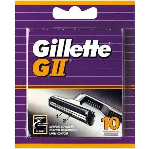 Gillette GII - Cuchillas de afeitar, 10 uds. - 10 unidades