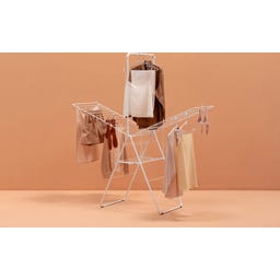 Brabantia HangOn Droogrek met Stang, 25 Meter - White