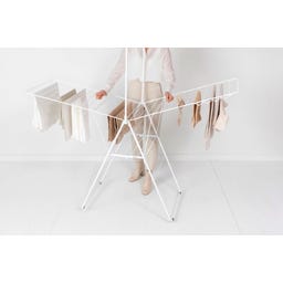 Brabantia HangOn Droogrek met Stang, 25 Meter - White