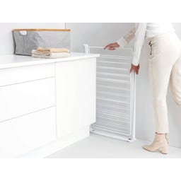 Brabantia HangOn Droogrek met Stang, 25 Meter - White