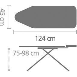 Brabantia Likalna miza C za parne postaje - Denim Black / Black