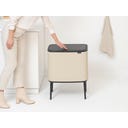 Bo Touch Bin 3 x 11 Liter mit 3 Kunststoffeinsätzen - Soft Beige
