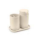 Brabantia ReNew Badezimmerzubehör-Set - Soft Beige