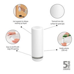 Brabantia SinkStyle Seifen-Druckspender - Mineral Fresh White
