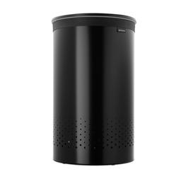 Kôš na bielizeň 60 litrov s plastovým vekom - Matt Black