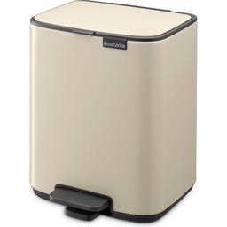 Brabantia Bo - Pattumiera a Pedale, 7 L - Soft Beige