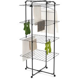 Brabantia HangOn Turm-Trockengestell, 30m - Matt Black