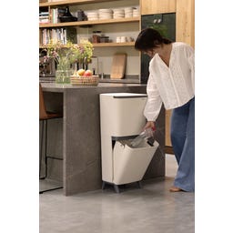 Brabantia SortUp Abfalleimer Hi, 20+25L - Soft Beige