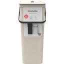 Brabantia Sort & Go Afvalemmer, 40 Liter - Soft Beige