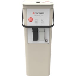 Brabantia Sort & Go Afvalemmer, 40 Liter - Soft Beige