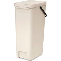 Brabantia Sort & Go Afvalemmer, 40 Liter - Soft Beige