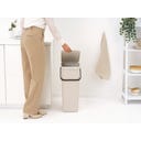 Brabantia Sort & Go Afvalemmer, 40 Liter - Soft Beige