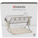 Brabantia SinkSide - Scolapiatti Pieghevole, Large - Soft Beige