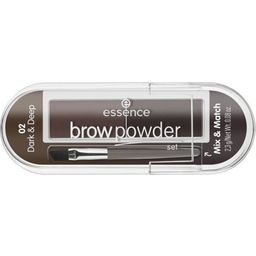 essence Brow Powder Set - 2 - dark & deep