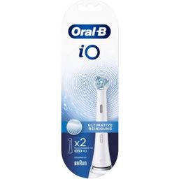 Oral-B iO Ultimate Cleaning Brush Heads, White - 2 Pcs