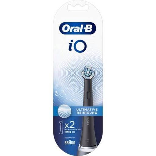 Oral-B iO Ultimate Clean Opzetborstels, Black - 2 Stuks