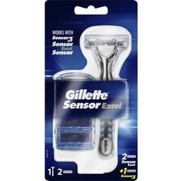 Gillette Sensor Excel Rasierapparat + 3 Klingen - 1 Stk
