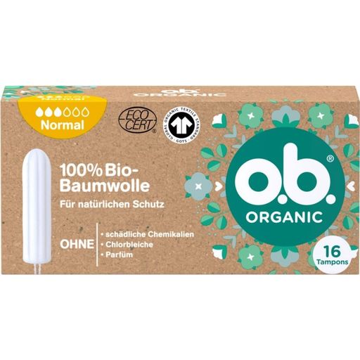 o.b. Organic Tampons - Normal - 16 Pcs