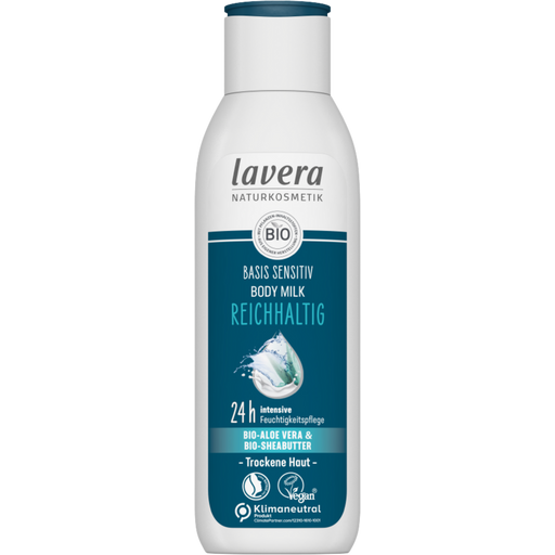 Lavera Basis Sensitiv Rich Body Milk - 250 ml