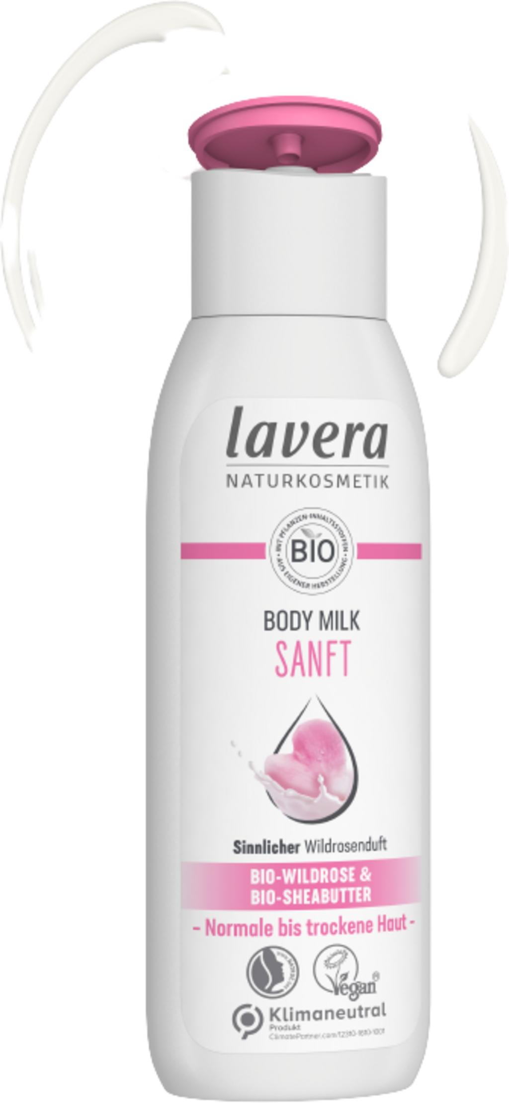 Pampering Body Milk with Organic Wild Rose & Organic Shea Butter - 200 ml