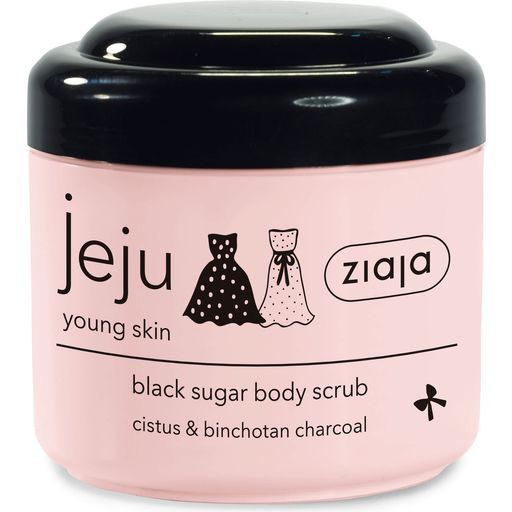 Jeju Young Skin Pink Body Scrub with Black Sugar - 200 ml
