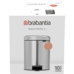 Brabantia NewIcon Pedaalemmer, 5 Liter