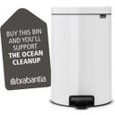 NewIcon - Pattumiera a Pedale 20 L con Inserto in Plastica