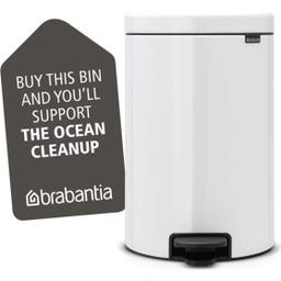 NewIcon - Pattumiera a Pedale 20 L con Inserto in Plastica