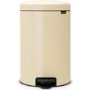 NewIcon - Pattumiera a Pedale 20 L con Inserto in Plastica