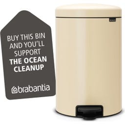 NewIcon - Pattumiera a Pedale 20 L con Inserto in Plastica