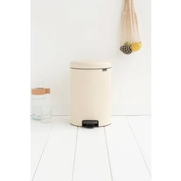 NewIcon - Pattumiera a Pedale 20 L con Inserto in Plastica