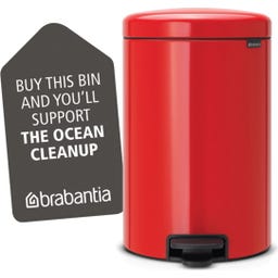 NewIcon - Pattumiera a Pedale 20 L con Inserto in Plastica